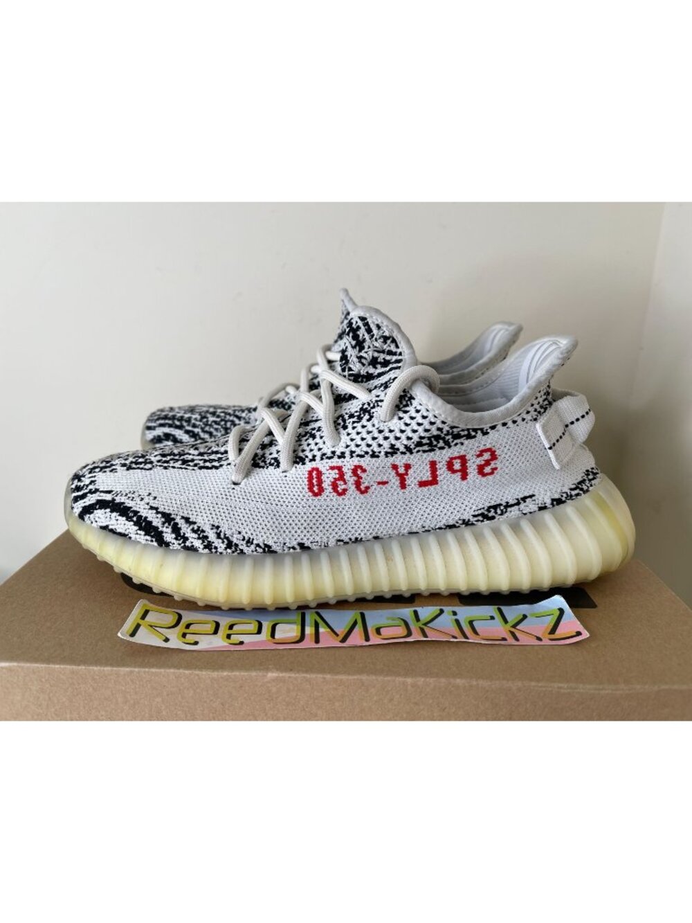 Adidas Yeezy Boost 350 V2 Zebra Mens 6us PRE OWNED 100% AUTHENTIC
